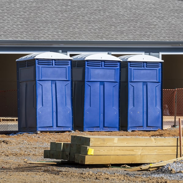 what is the maximum capacity for a single portable toilet in Euharlee